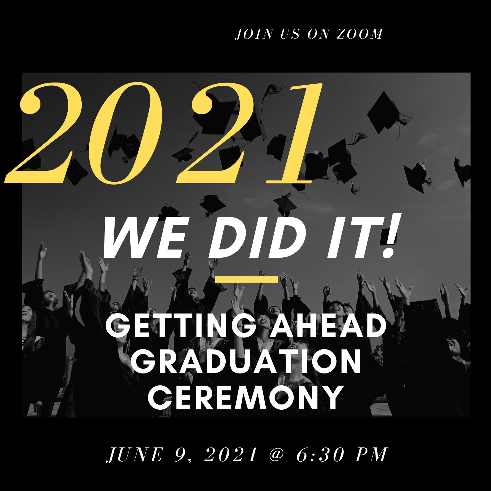 Getting Ahead virtual graduation June 9 - Common Heart